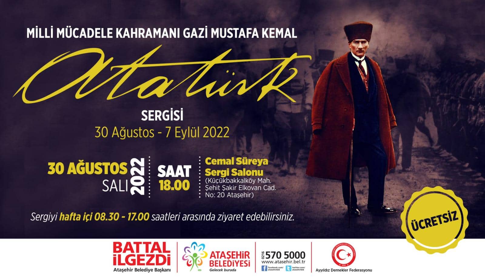 Atatürk’ün kıyafetleri Ataşehir’de sergilenecek