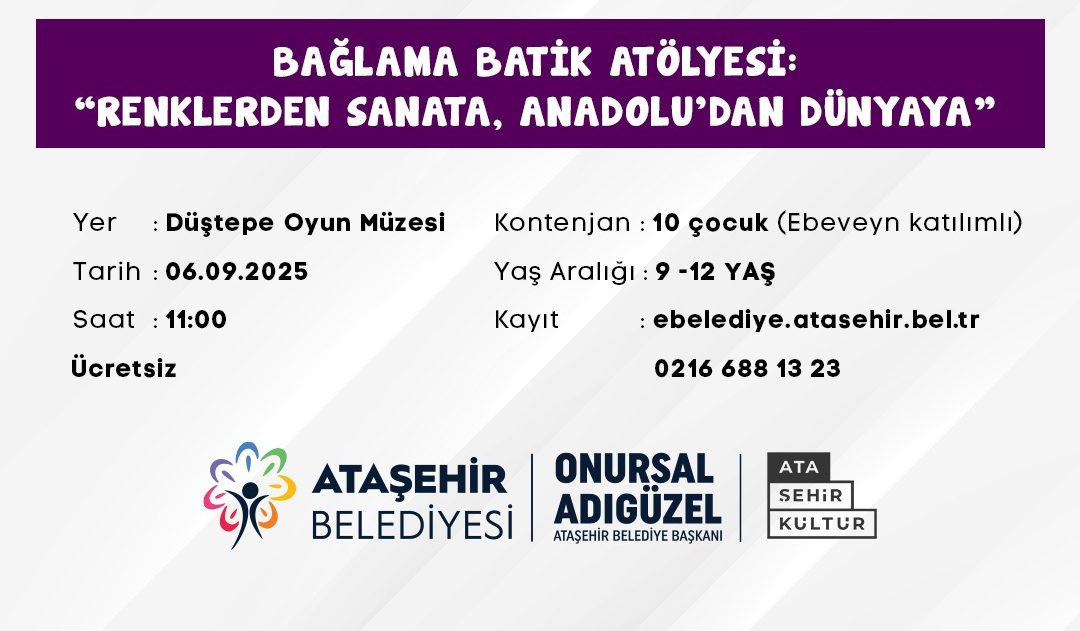 Ataşehir’de sanat yolculuğuna ne dersiniz?